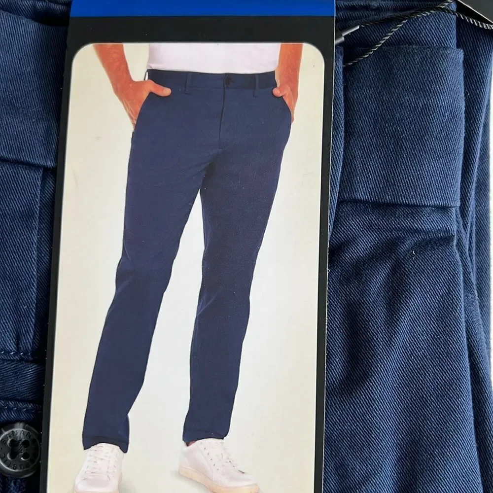 Banana Republic Men’s Straight Fit Chino Pant Blue Size: 36x30